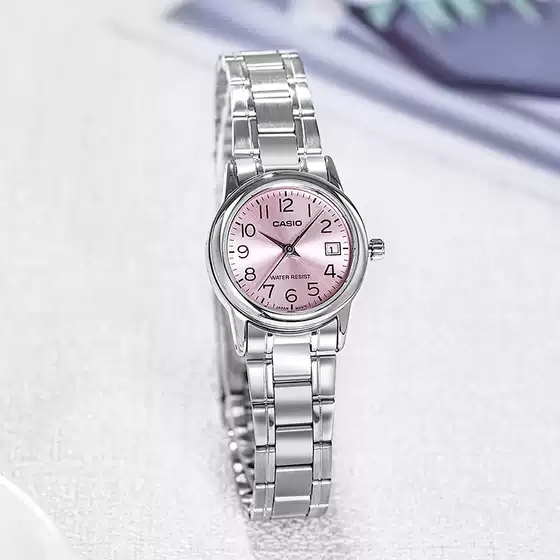 Casio Women's Analog Waterproof Quartz Watch Student Valentine's Day Gift LTP-V002D-4B