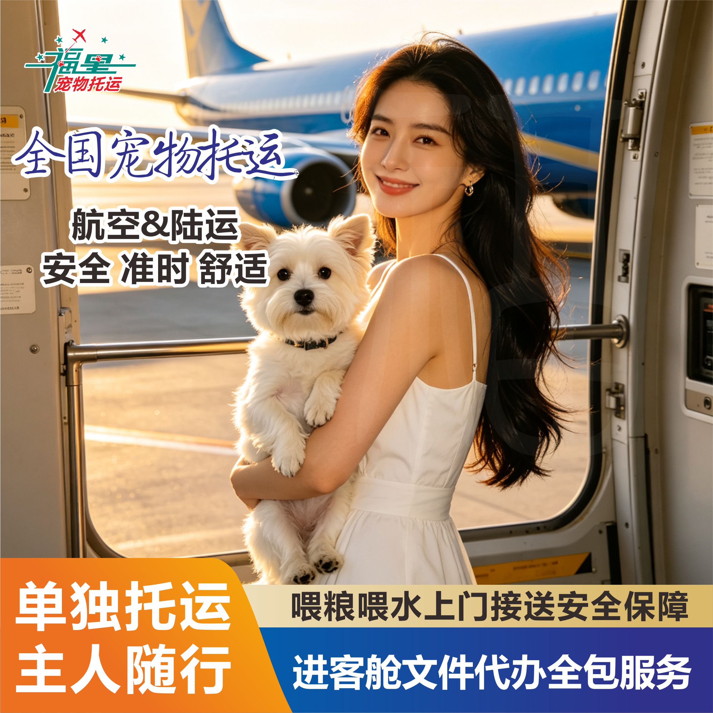 宠物托运服务全国猫狗狗随机进客宠物托运