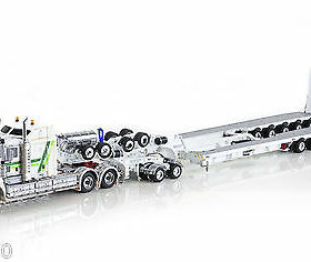 Drake德雷克卡车模型车模 肯沃斯C509卡车拖车ZT09055 白色