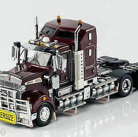 Drake德雷克卡车模型车模 肯沃斯T909卡车拖拉机深紫Z01366