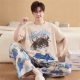 男款 春夏家居服套装 纯棉青少年柯南薄款 长裤 全棉短袖 2026新款