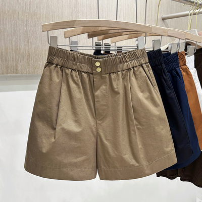 百搭休闲高腰宽松显瘦短裤