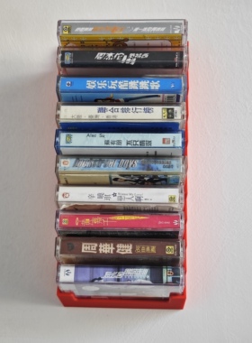 磁带音乐录音带挂墙收纳盒10格怀旧复古情怀