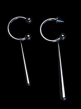 f136钛合金水滴吊坠马蹄环耳环耳钉穿孔饰品索隆同款耳钉耳环饰品
