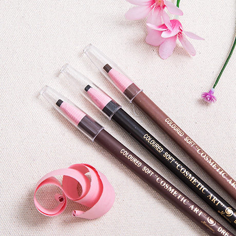 正品化妆师专用拉线眉笔黑灰防水防汗不脱色持久一字眉初学者