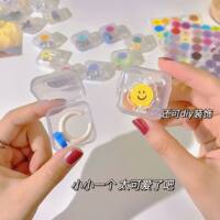Ins-style transparent jewelry storage small box, mini travel portable set, anti-oxidation earrings, necklaces, student organization thumbnail 5