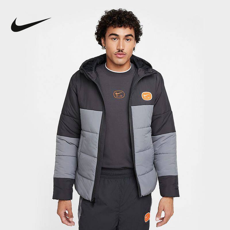 正品NIKE耐克男装保暖防风舒适运动休闲百搭连帽棉服HM0198-060