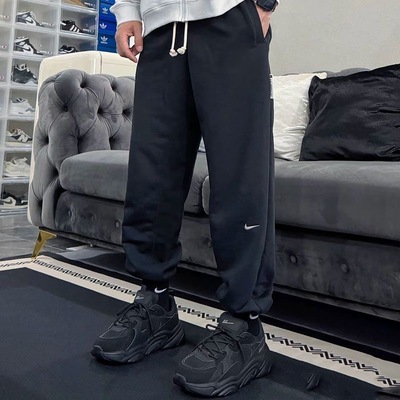 正品NIKE耐克男裤简约毛圈舒适百搭束脚休闲运动训练长裤FZ0225
