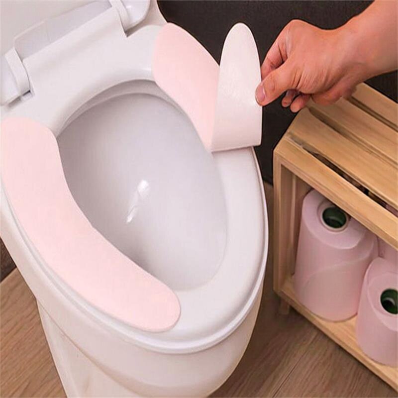 马桶坐垫冬季马桶垫家用毛绒四季防水马桶贴粘贴式坐便套通用垫圈