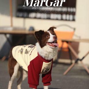 保暖边牧宠物狗衣服大型犬冬季 冬季 保暖 插肩袖 拉布拉多巨贵秋冬款