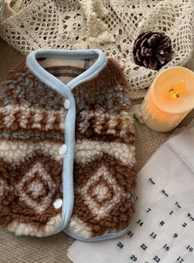 雪纳瑞泰迪背心猫咪衣服狗狗绒马甲秋冬狗狗保暖棉服宠物马甲可爱