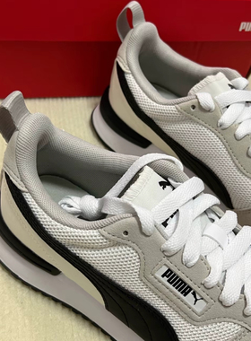 PUMA彪马 R78 经典复古 网布减震透气轻便 低帮 休闲跑步鞋白色