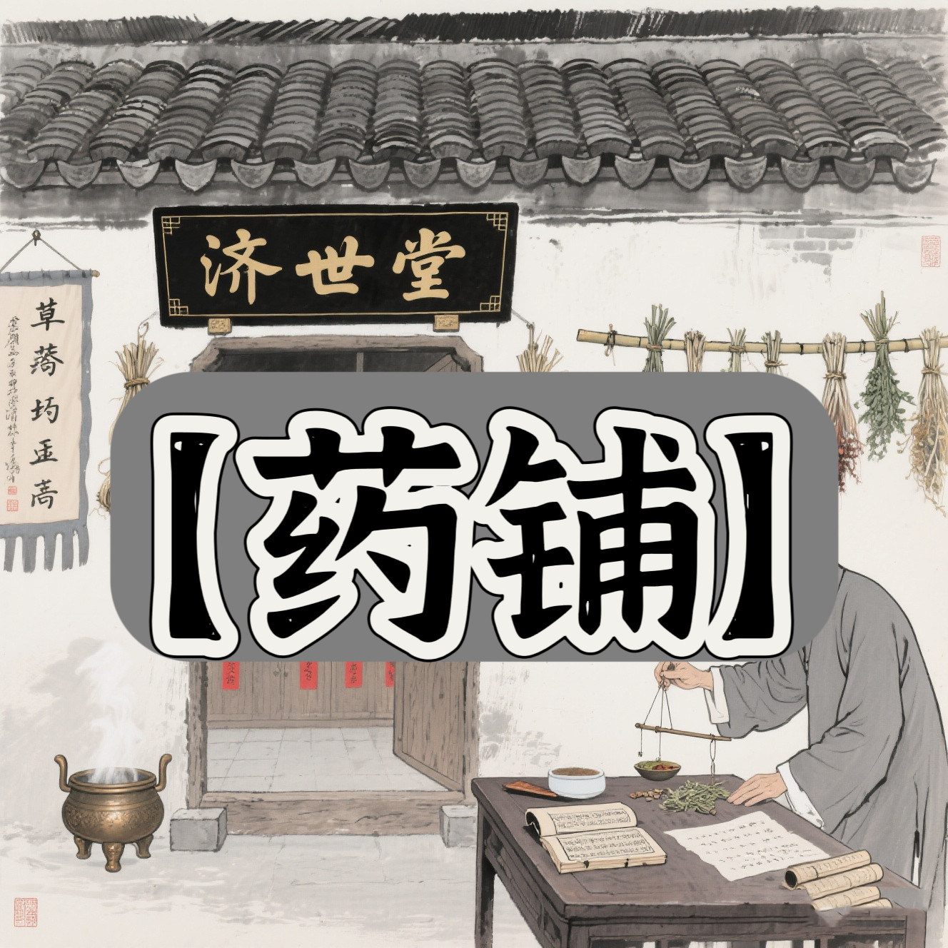 古风道具之【药铺】