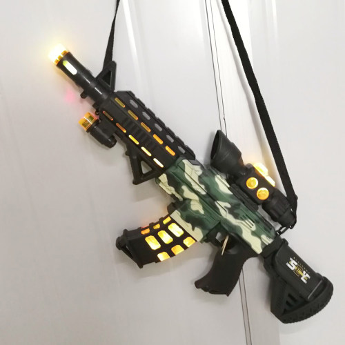 儿童玩具枪M416电动声光震动M4