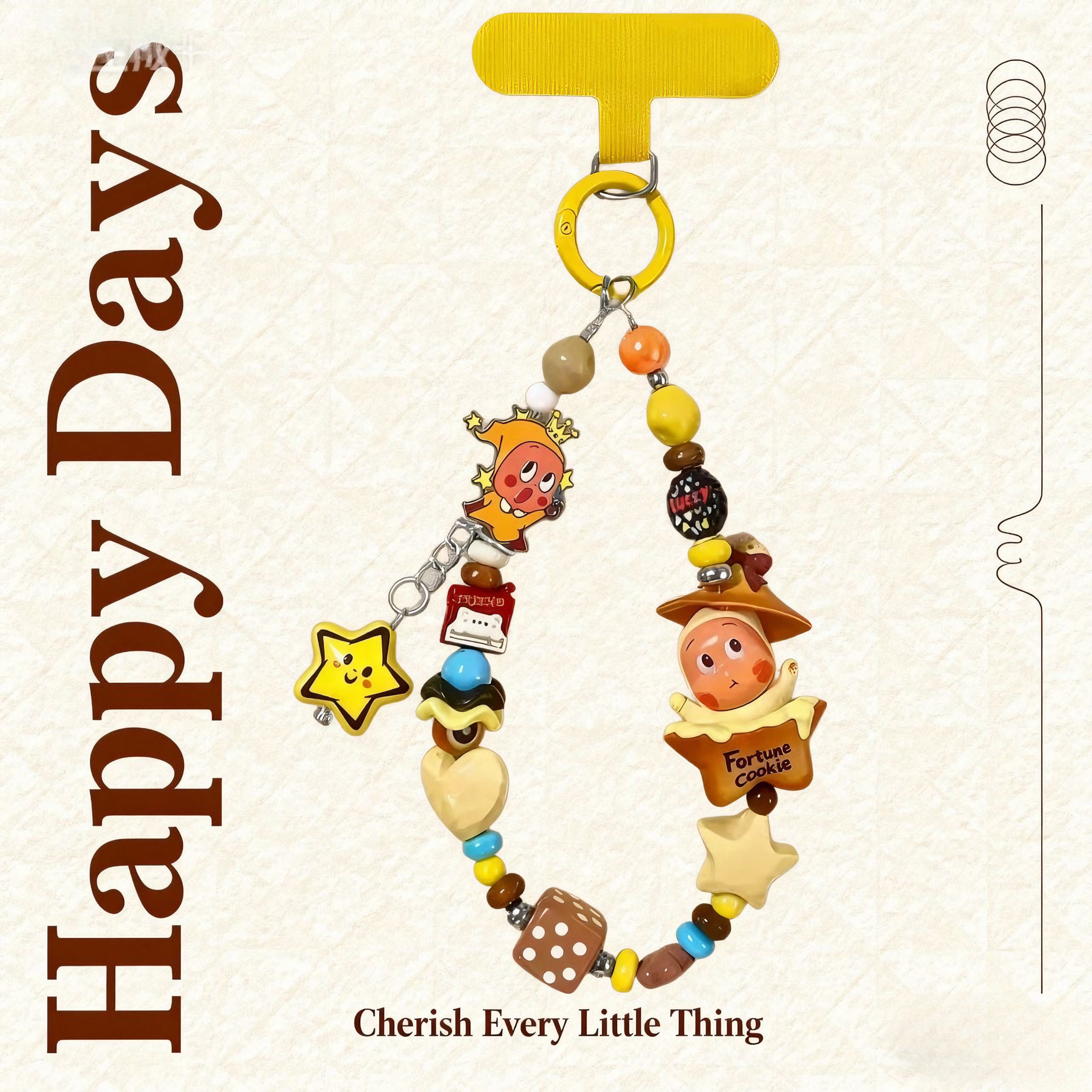 星星人手机链挂手腕挂饰挂绳小众独特好看的手机挂件包2025年新款