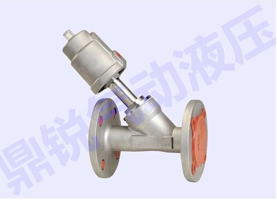 法兰连接不锈钢气动角座阀  JZF-50F JZF-65F JZF-80F JZF-100F