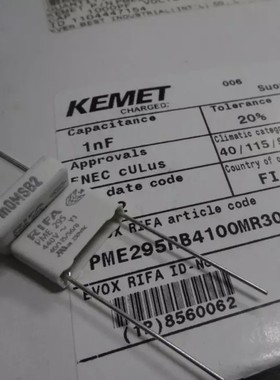 PME295RB4100MR30  440v0.001uF 1nf 15mm 薄膜电容器 EVOX RIFA