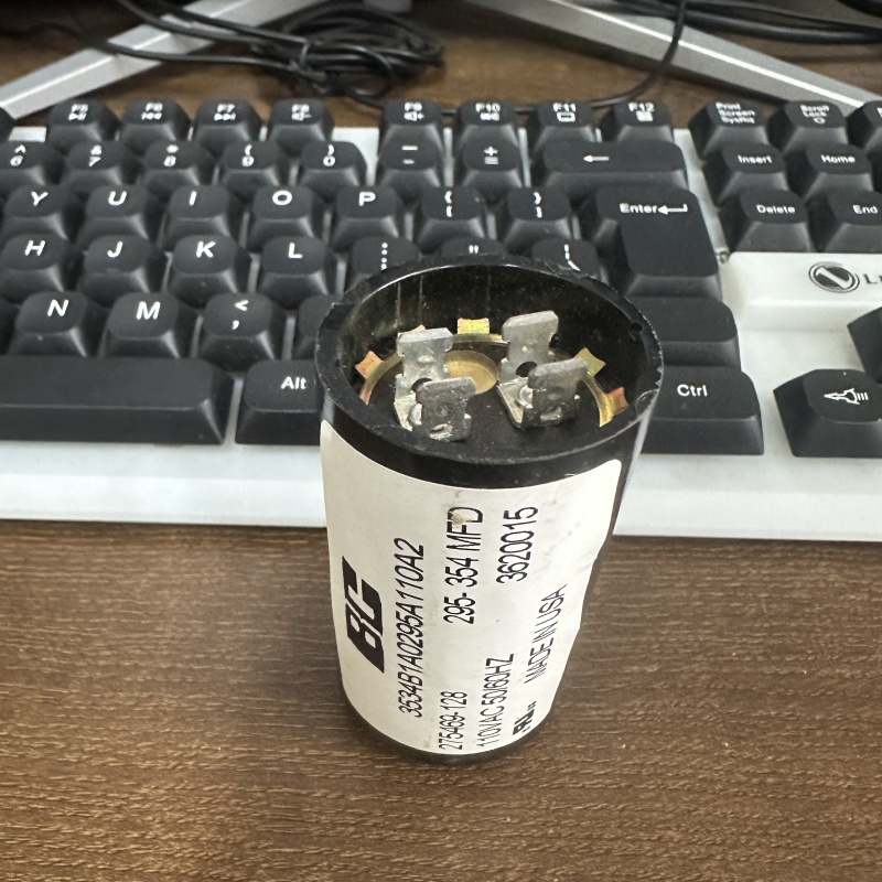 美国BC 3534B1A0295A110A2 295- 354MFD  110V 295-354UF启动电容