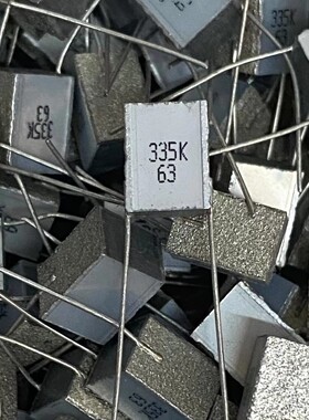 全新厦门法拉 63V 335K 3.3uf  7.5MM 10%叠片式千层䅵无感电容器
