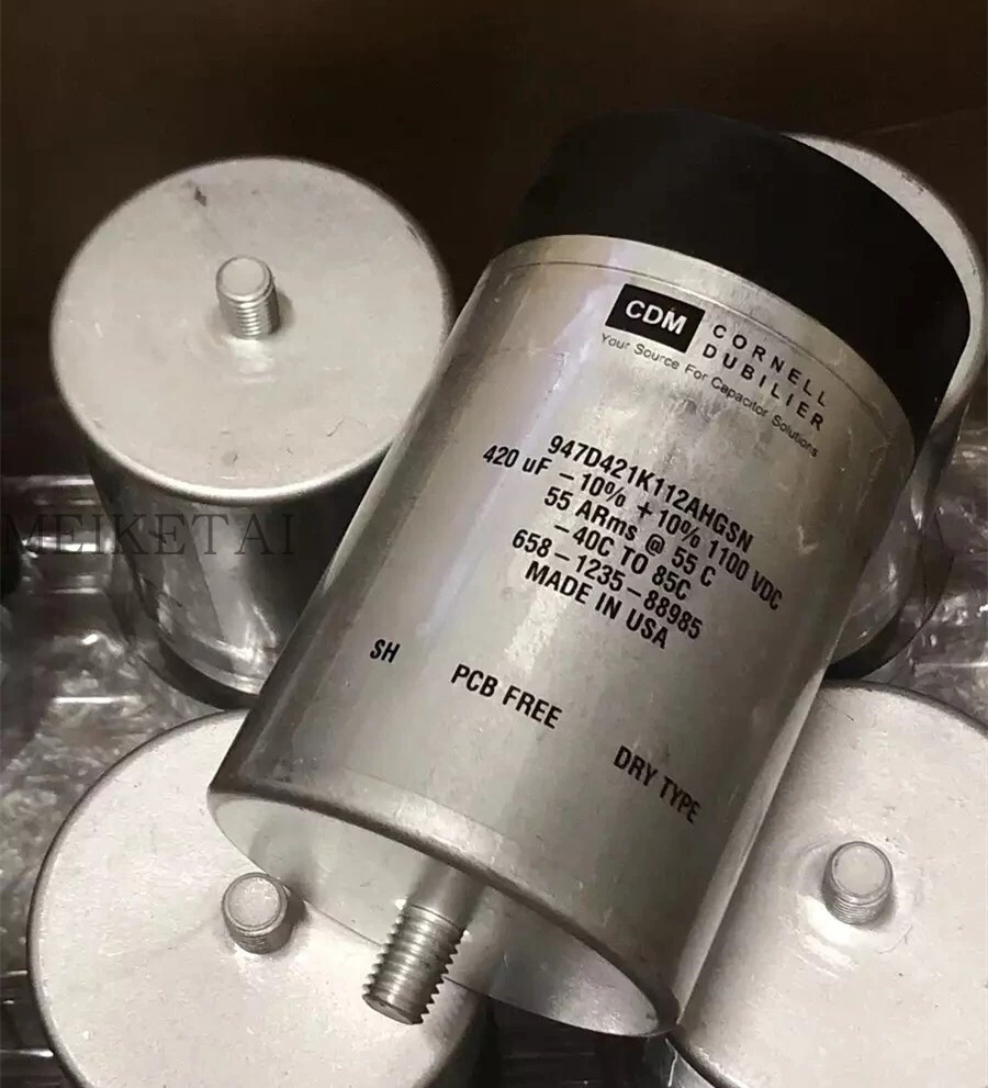 美国CDE 947D421K112AHGSN 薄膜电容器 420uF 1100V 10% CDM 原装