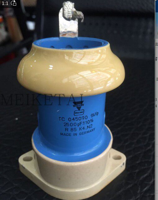德国VISHAY 2500PF 9KV 高频机高压陶瓷瓷介电容宽8.5CM高9.5CM