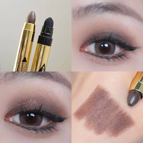 FOMIX幻色熠彩高光眼影笔 哑光修容卧蚕暗黑烟熏妆懒人双头眼影棒