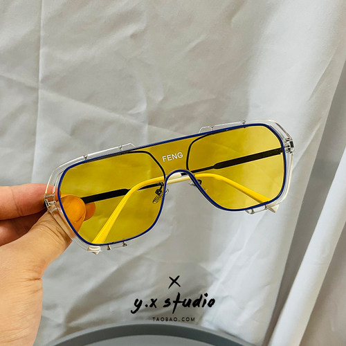 陈伟霆同款feng字连体男女太阳镜