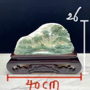 岫玉意境山水摆件内有多款 精品天然客厅落地招财产地直销俏色巧雕