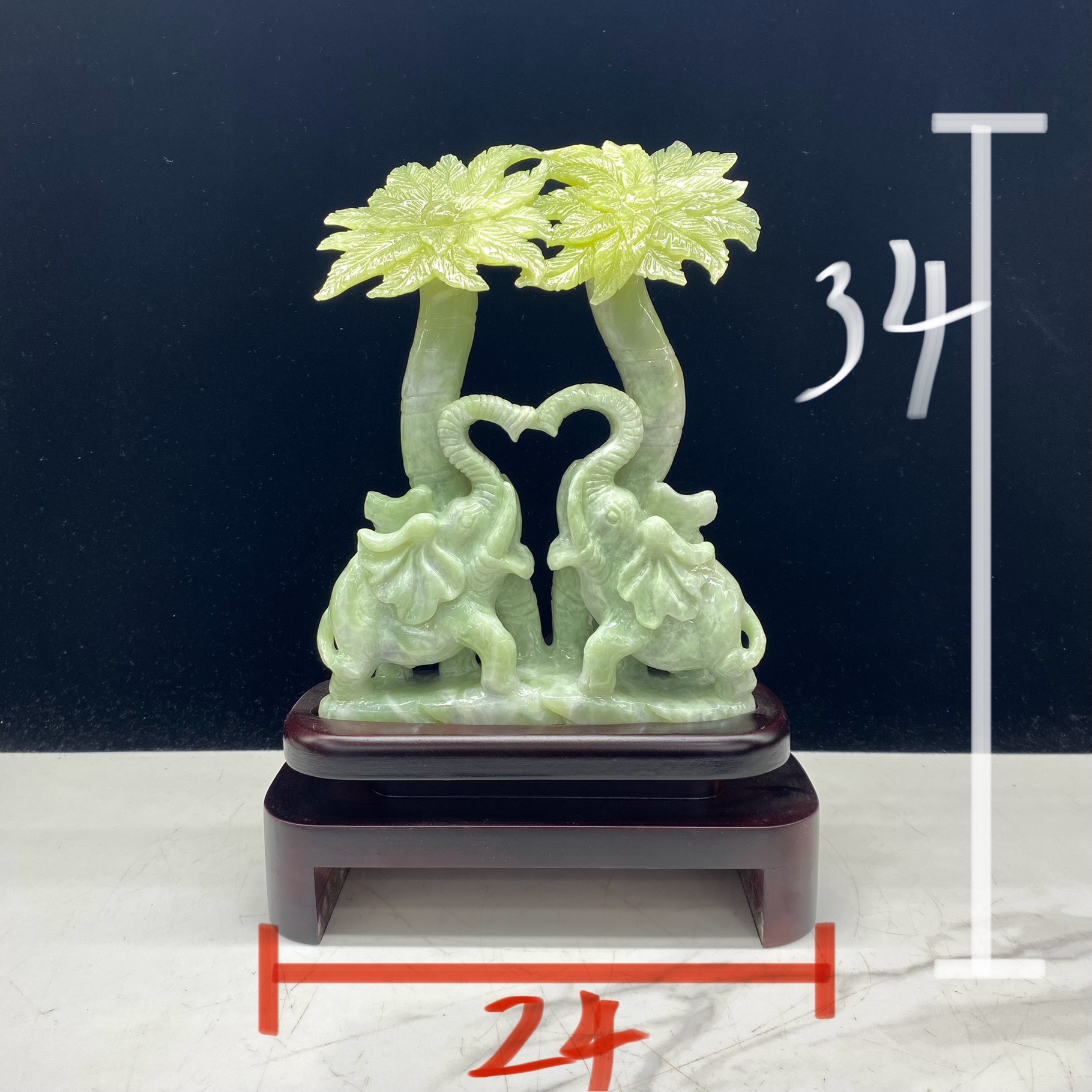 工艺品手工荷花岫玉岫玉