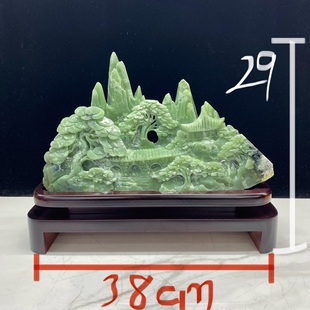 玉雕山水摆件内有多款 饰送礼 造型天然一体手工雕刻办公桌玄关装