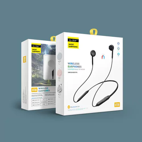 Беспроводная шея висящая шея Bluetooth Hearpet Dual -Ear Упражнения.