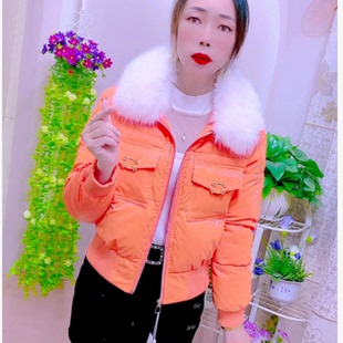 韩系冬季短款亮面小个子2025棉服高档免洗新款名媛高腰洋气时尚女