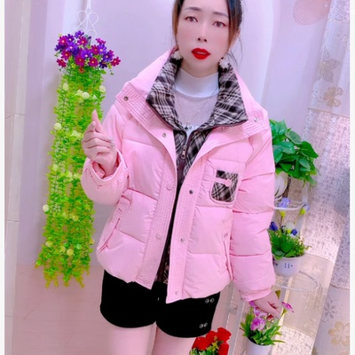 爆款假两件棉衣棉服女2025新款