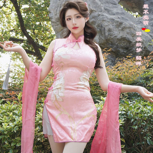 最不卖萌古风游戏皮肤旗袍cosply