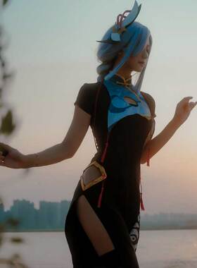 原神申鹤cos服 旗袍 孤辰茕怀c服女cosplay御姐璃月留云借风真君