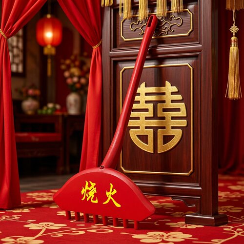 烧火耙子闹烧火佬道具烧火姥打扮喜公公整蛊用品成人娱乐趣味