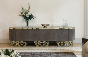 新古典 报清关送货 意大利原装 进口家具欧洲Longhi边柜VICKY