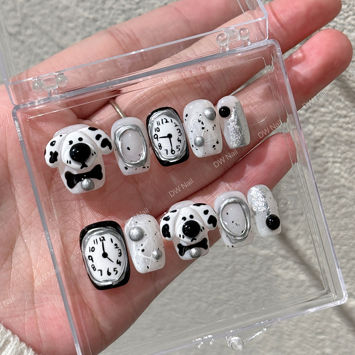 【DW轻奢Nail】狗头军师   .显手白高级小众穿戴甲美甲假指甲手工