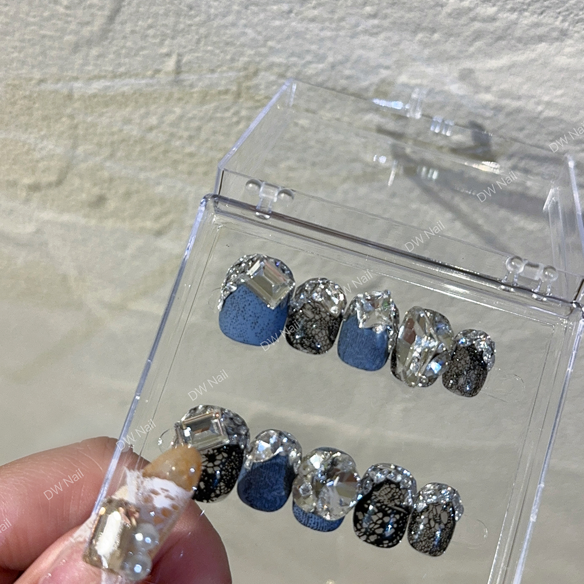 【DW轻奢Nail】蕾丝牛仔裤  .显手白高级小众穿戴甲美甲假指甲