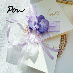 结婚誓言卡婚礼新郎新娘一对高档誓言卡致辞卡手写宣言本