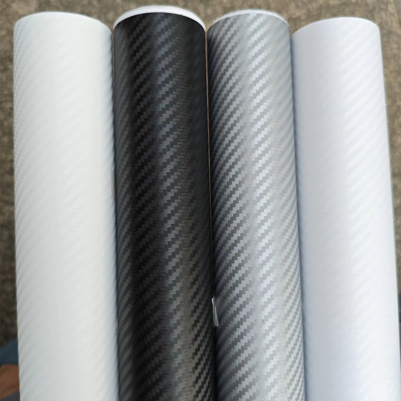 汽车碳纤黑改色膜 透明纹路贴纸 设备仪器机器展示架货架装饰贴膜