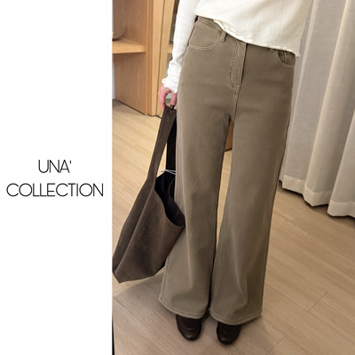 高腰性感风直筒裤长裤