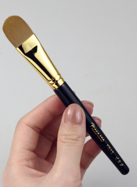毕加索FB13粉底刷24k镀金扁平圆弧状粉底液刷面膜刷上妆清透服帖