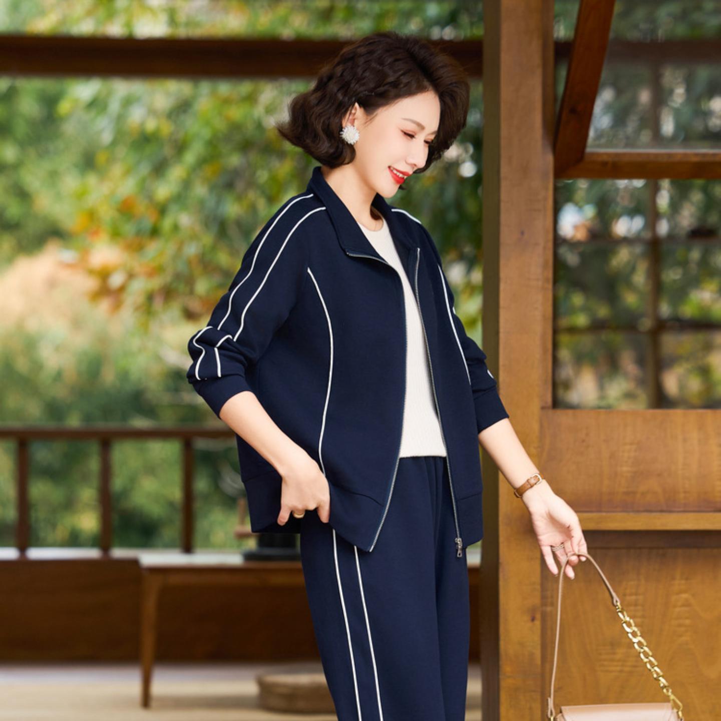 妈妈装运动服时尚休闲套装中老年