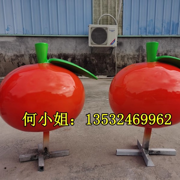 定制大型橘子小品雕塑玻璃钢橙子