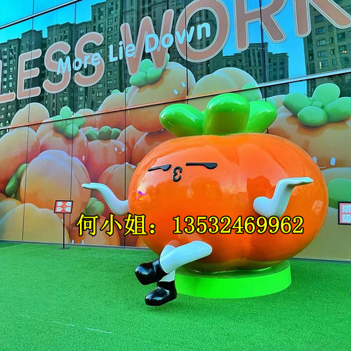 美陈定制大型蒜鸟卡通公仔雕塑