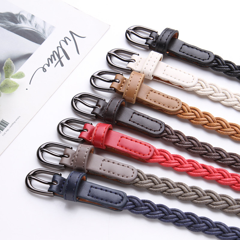 编织细腰带文艺复古百搭衬衫配裙子毛衣小皮带装饰牛仔裤带打结,服饰配件/皮带/帽子/围巾,腰带/皮带/腰链,淘宝优惠券,粉丝福利购,淘宝优惠卷