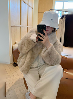 骆衣衣TheLOE/百搭休闲宽松高级感毛绒短外套