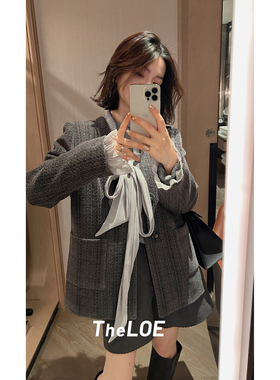 骆衣衣TheLOE/【优雅新年羊毛小香大鹅】设计感小香羽绒