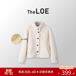 TheLOE【小奶盖】 百分羊毛 毛绒绒的宠爱 立领短外套LE-W805